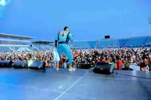 Picture Of Wizkid Performing In Botswana Despite News Of A Poor Turnout